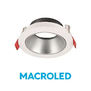 Spot Emb Redondo Antideslumbrante Dicro 1L Mov Bco Crom Pc